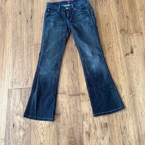 7 For All Mankind Dark Blue Flare Jeans style U130080U-080U